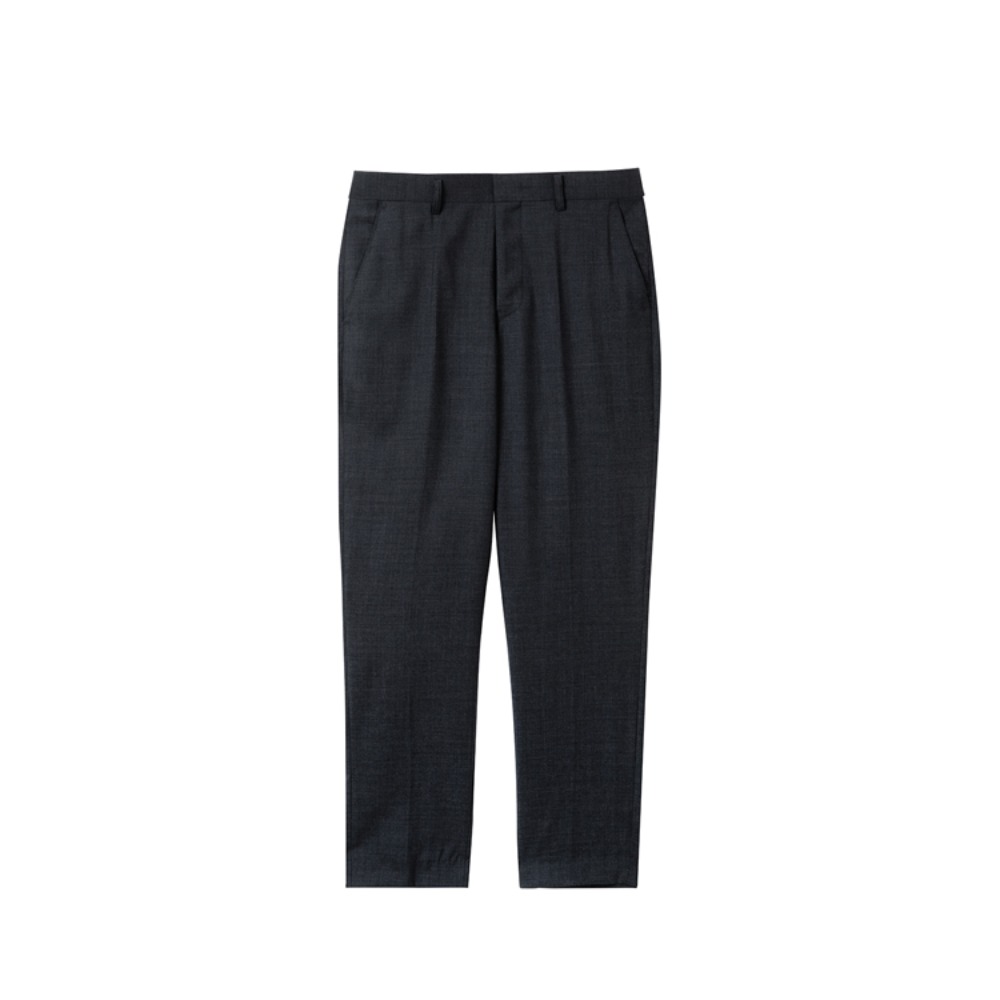 Pure Wool 100% Suit Pants (Grey)