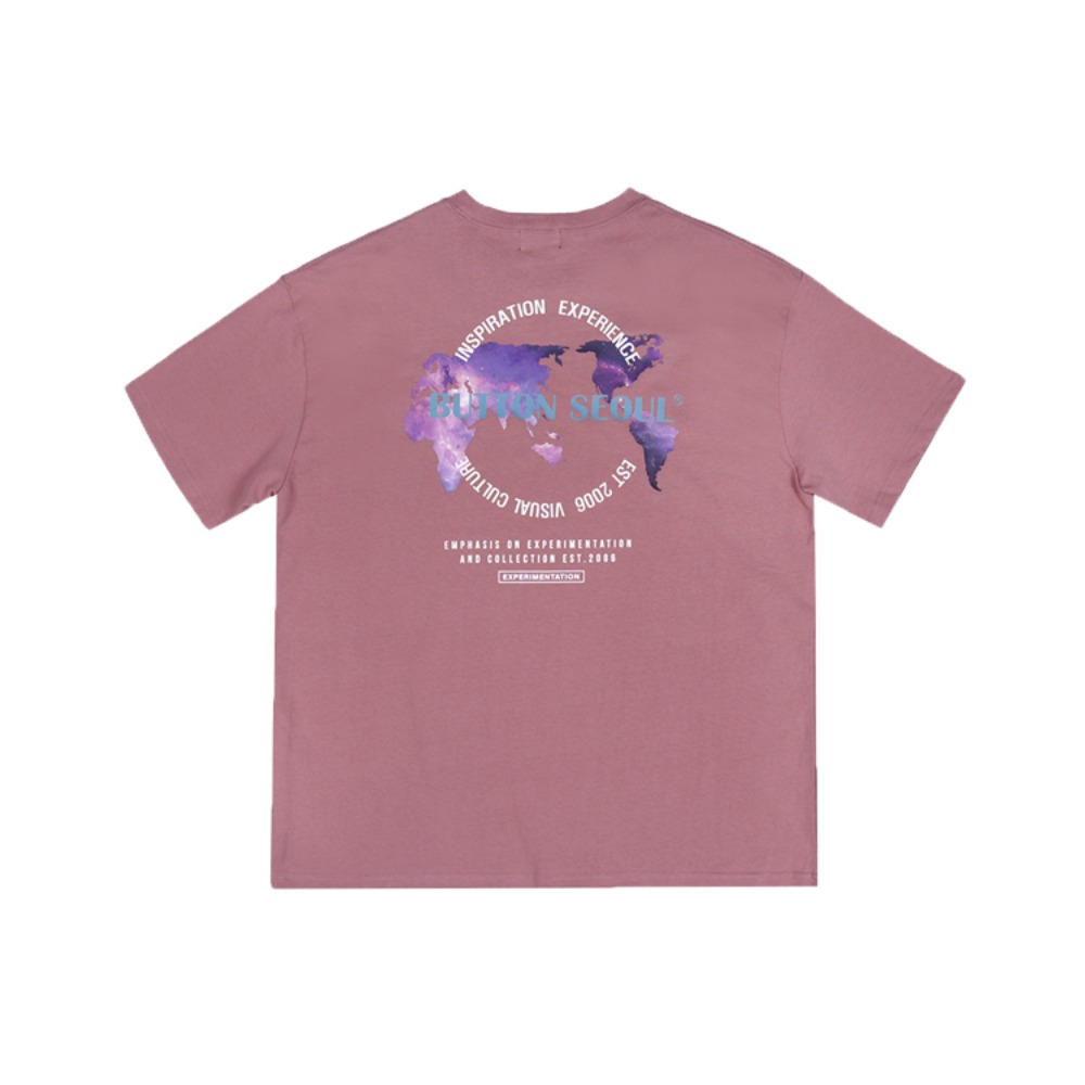 World Map T (Pink)